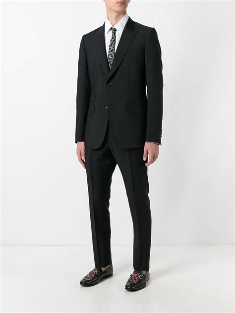 gucci mens suit black|gucci velvet suit.